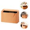 Solid Wood Color Waste Paper Basket On Home Office Desk Mini Trash Bin Wastebasket Small Can Tiny Countertop