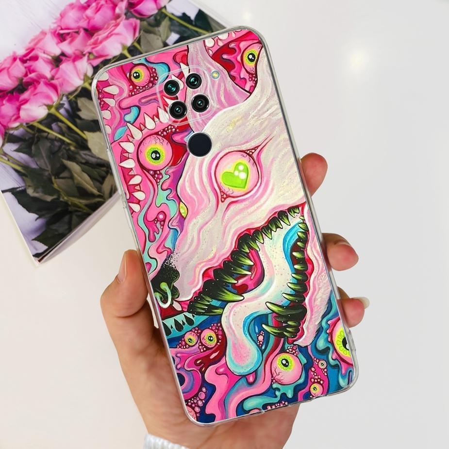 For Xiaomi Redmi Note 9 Case Cute Painted Cover Clear Silicone Soft Phone Case For Xiaomi Redmi Note 9 Pro Max Note9 S 9S Bumper