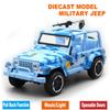 1/32 масштаб, военный джип, литая под давлением модель автомобиля, игрушечный автомобиль с откатом, звуком и светом для детей, коллекция подарков для мальчиков и девочек