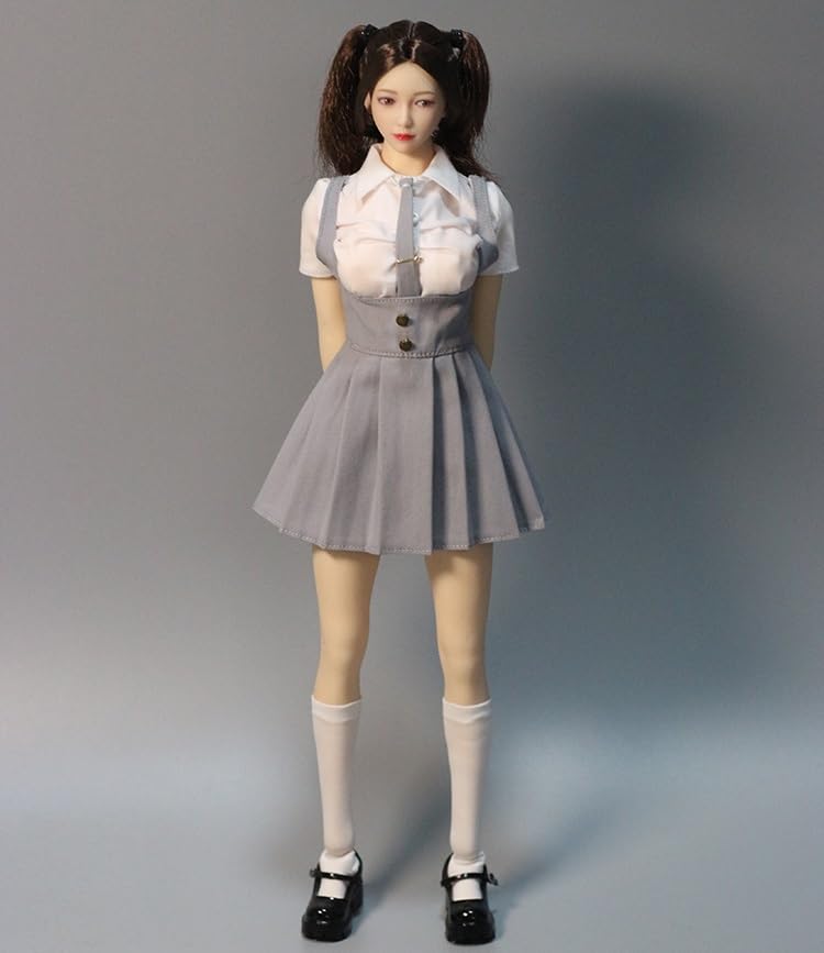 [TOYBARJAPAN] 16 аксессуаров для фигурок, совместимых с TBLeague и другими фигурками HAILI TOYS, офисная женская униформа OL Workplace JK, рубашка, галстук, подтяжки