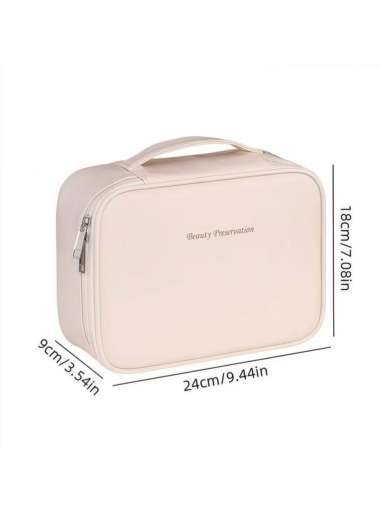1 шт. Новая сумка для хранения косметики с бесплатным разделением для осени и зимы, большая вместимость, ощущение высокого класса, портативный дорожный косметический кейс
