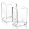 Acrylic Desktop Pen Holder: Large-Capacity Transparent Storage Box for Office or College Students