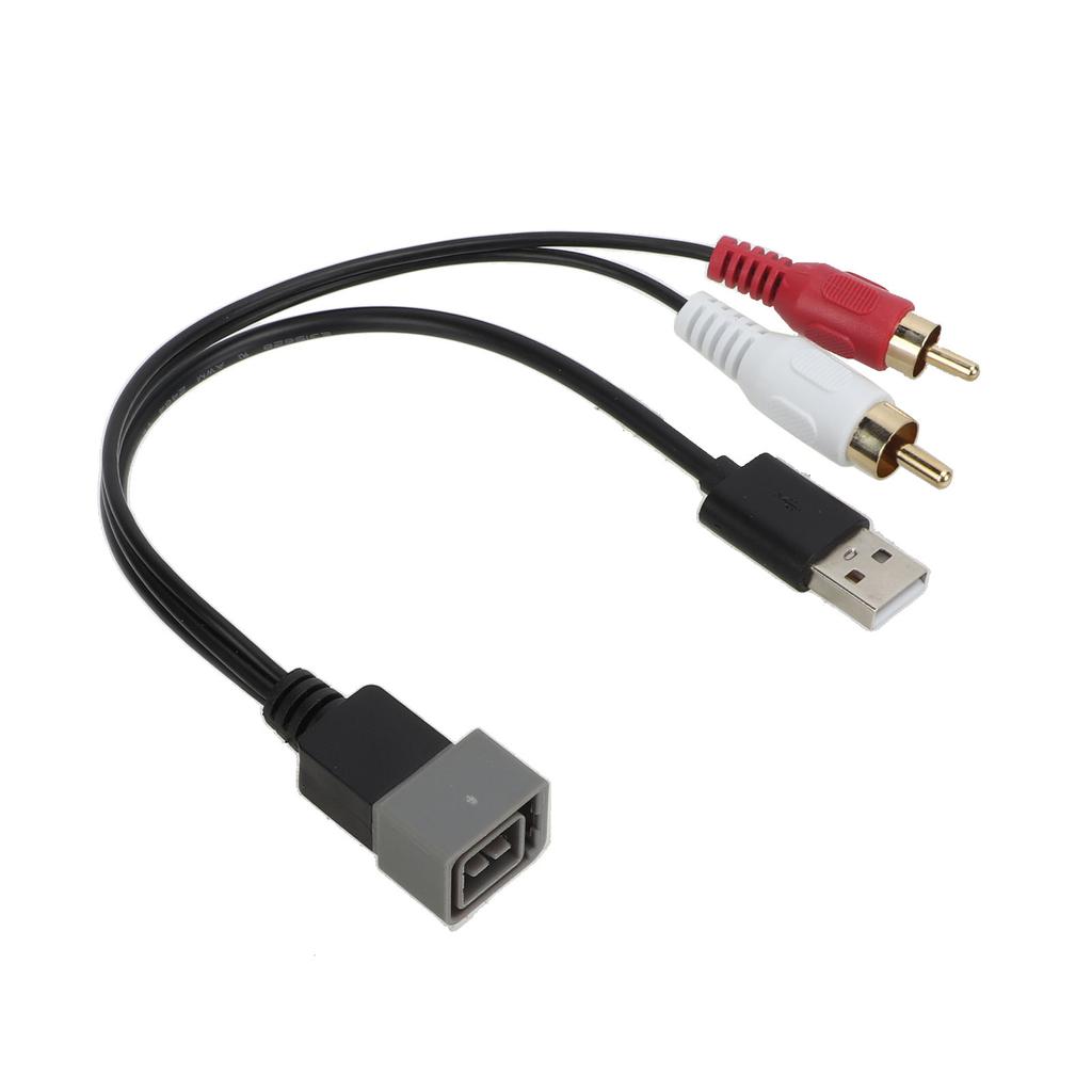 8-контактный USB 2 RCA Male Порт Кабельный Адаптер Видео Аудио Кабель Разъем Замена для Nissan Cube 2011‑2012