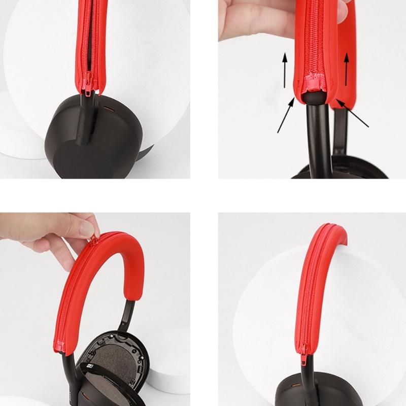 Silicone Case Cover for WH-1000XM5 Headphones Outer Shells Protector Anti-Scratch Headband Earphone Protective Cover
