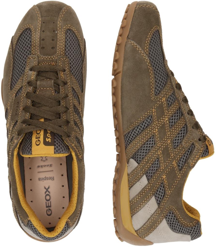 Кроссовки Geox Snake Original Men (U55MNA02214) военный/темно-серый