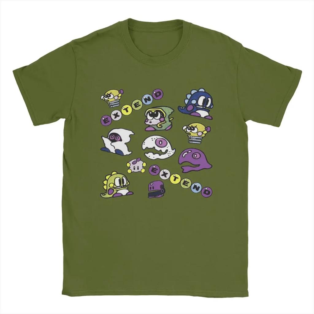 Мужская футболка Bubble Bobble Game, 100% хлопок, новинка, футболки с коротким рукавом и круглым вырезом, футболки больших размеров