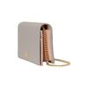 Gucci GG Marmont Leather Chain Wallet Bag Light Gray Gold Interlocking G Hardware Crossbody Clutch for Women Daily Commute 497985-CAO2G-1443
