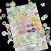 10pcs Spring Series Buttons Crafts Buttons Doll Scrapbooking Mixed Color 2/4-hole DIY Decorative Materials Sewing Accessories