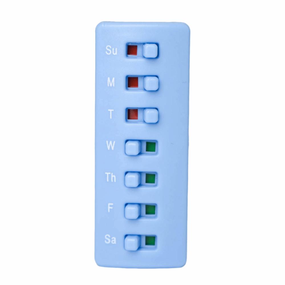 Anti-Slide Design Reusable Pill Tracker Medicine Tracker Pill//Vitamin/Pet Med