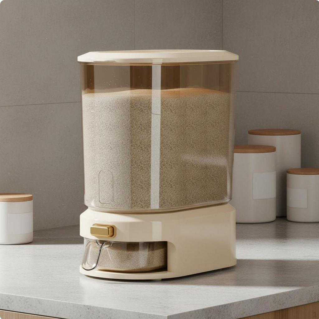 Rice Dispenser HumidityResistantResistant Automatic Airtight Seal Grain Storage