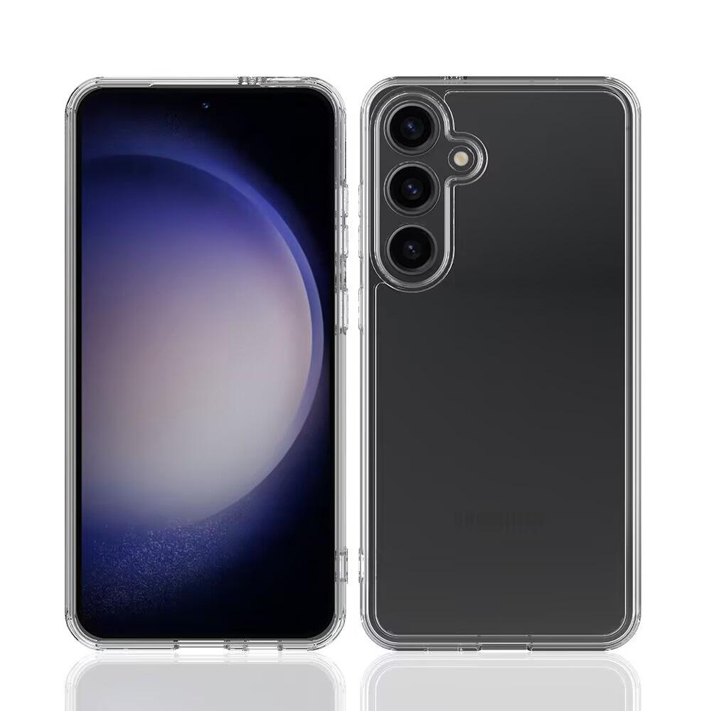 Подходит для Samsung S25ultra Прозрачный Противоударный Чехол для Мобильного Телефона S25 Защита от Царапин и Четыре Угла для Предотвращения Падения Внутрь