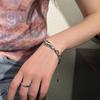 Винтажный серебряный браслет со змеей, двойная цепочка, крутой стиль, женские трендовые вечерние ювелирные аксессуары, подарки
