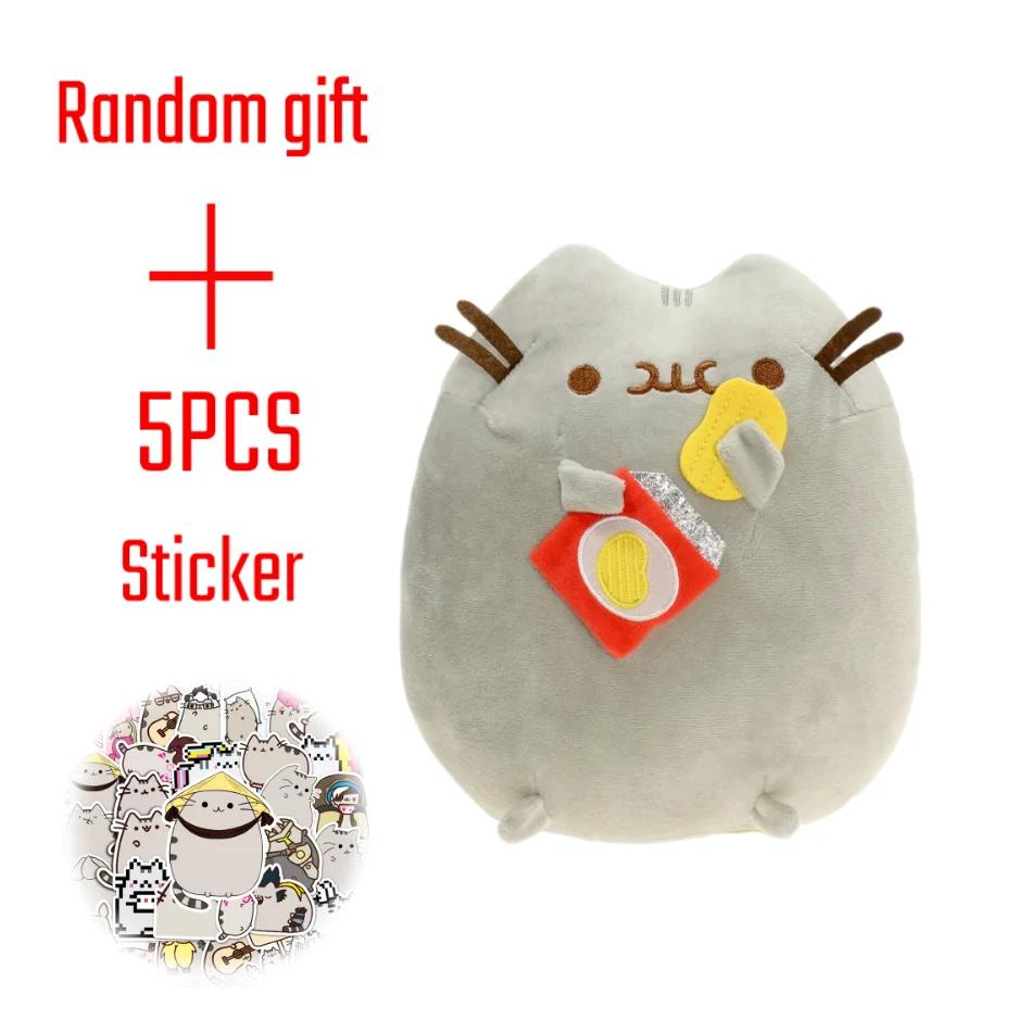 15 см Аниме Плюшевая Игрушка Кот Пицца Кот Чипсы Суши Каваи Мультяшный Кот Ангел Мороженое Наполнитель Животное Игрушка Детский День Рождения