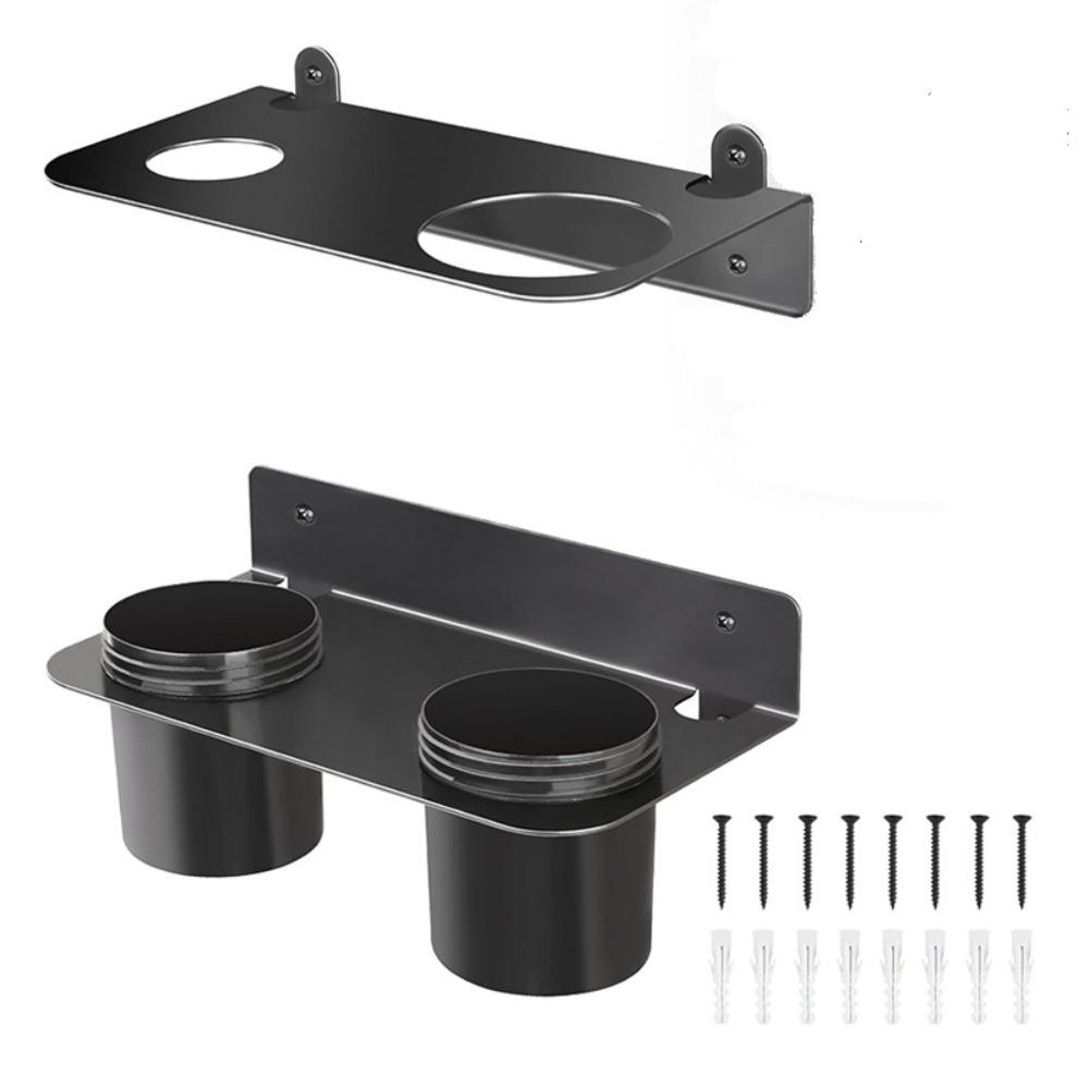 Two Drip Cups Oil Funnel Holder Heavy Duty Fluid Drain Funnel Kit Funnel Storage Rack Oil Storage