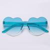 Trendy Gradient Lenses Candy Color Party Sun Glasses Heart-shaped Sunglasses Heart Glasses Shades
