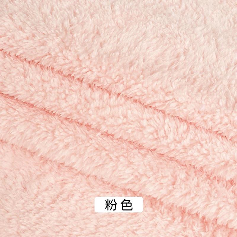 0,5/1 Ярд Утолщенная Двусторонняя Фланелевая Ткань Для Плюшевых Игрушек, Подкладки для Верхней Одежды, Худи, Гнезда для Животных, Шарфы, Ткани для Рукоделия