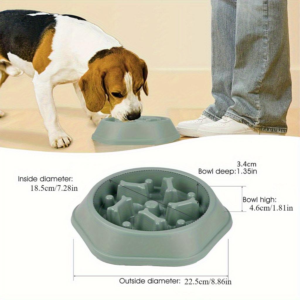1 шт. миски для медленного кормления собак - противоскользящие, с интерактивным дизайном в виде лабиринта для мелких и средних домашних животных, с защитой от вздутия живота и удушья