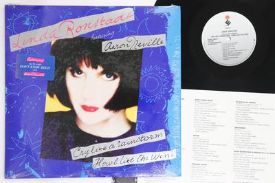 Виниловая пластинка LINDA RONSTADT, AARON NEVILLE - Cry Like A Rainstorm Howl Like The 608721 ELEKTRA 1989 США Рок Б/у