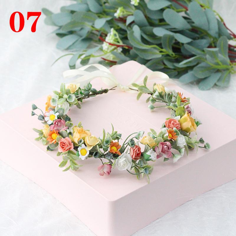 1шт повязка на голову для женщин модная цветочная повязка на голову фотосессии диадемы венок цветок свадьба доступно несколько вариантов