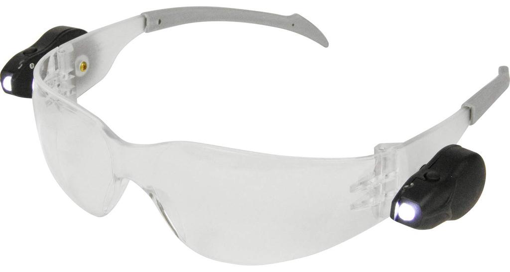 SK11 LED Safety Glasses, Clear, 99.9% UV Protection, Anti-fog Processing, SLG-1, Night Work, Night Fishing, Etc.