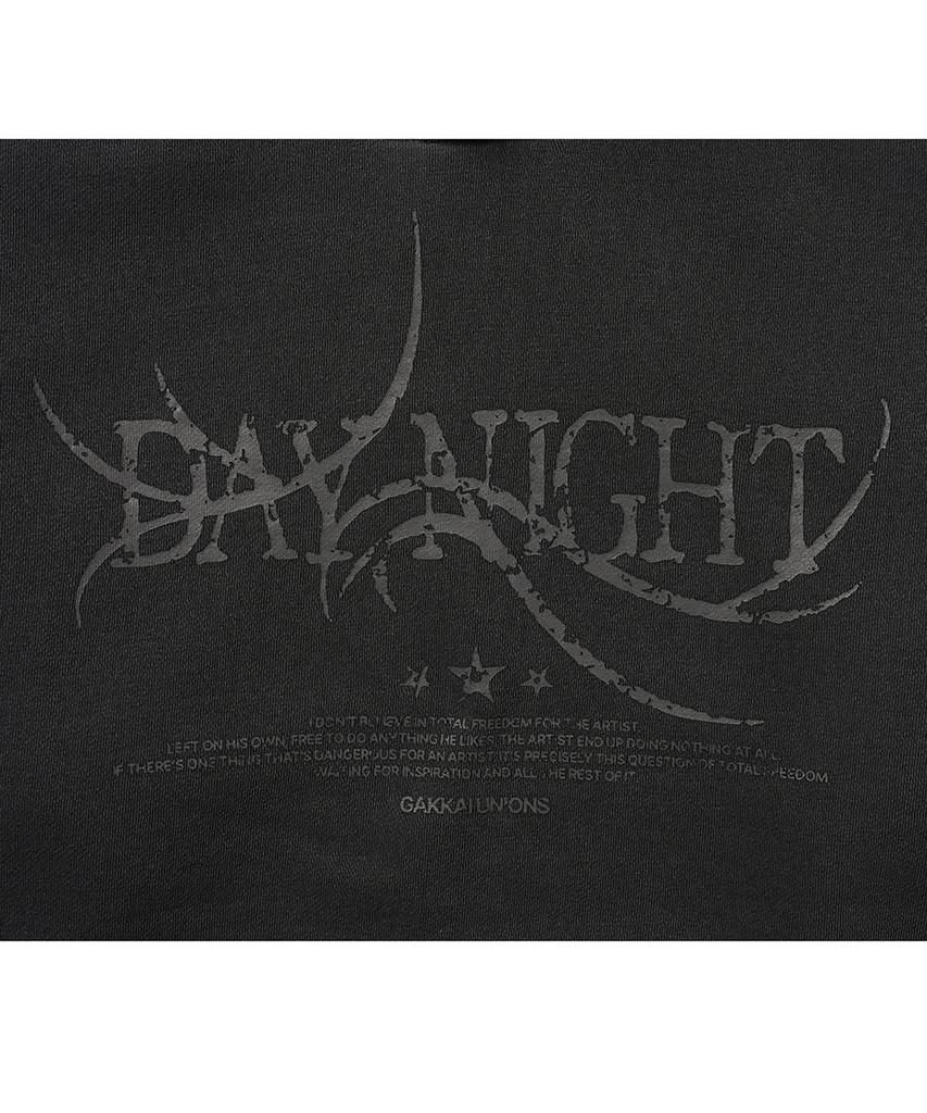 Худи с пигментом Daynight Grunge Угольный