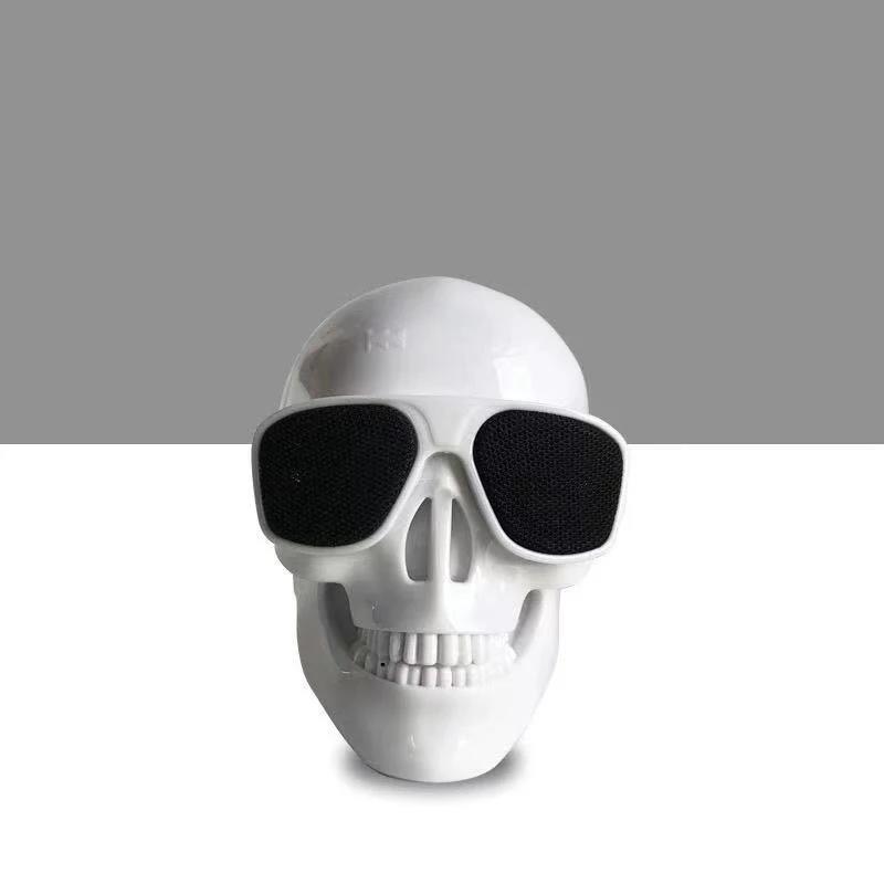 Wireless Bluetooth Skull Speaker Portablem Mini Larage Cool Stereo Sound Unique Enhanced Bass Speakers 5W Audio Music Player 3