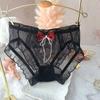 Bowknots Womens Panties See Through Ruffle Briefs Cute Sexy Underwear