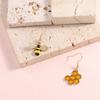 Color Texture Bee Earrings Zinc Zinc Alloy Eardrop Unique Ear Accessories  Lady