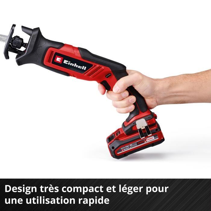 Einhell Scie Sabre Sans Fil TE-AP 18/13 Li Solo PXC (18V, Avec Lame) Livré Sans Batterie Ni Chargeur