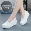 Women Wedge Platform Shoes Fashion Comfortable Increase Casual Slip-on Women's Loafers Summer Hollow Out Breathable Shoes 2024