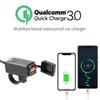 12 В-24 В USB-зарядное устройство для мотоцикла QC3.0/3.1A, двойной USB-порт, водонепроницаемый адаптер для зарядного устройства на руль мотоцикла с переключателем, аксессуары для мотоциклов