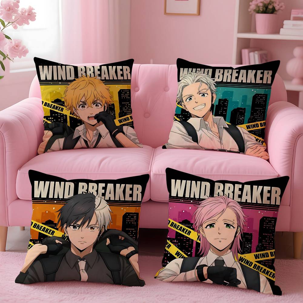 Anime W-WIND BREAKER Pillow Case Pattern Printing Pillowcase Living Room Sofa Cushion Cover Bedroom Room Decor