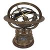 Brass Armillary, Sphere Globe Replica with Compass On Base, Astrolabe Nautical Marine Tabletop Globe, Office Decor, Home Decor