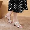 Женская мода элегантность весна лето высокий каблук One Kick сандалии удобные открытый носок симпатичные лакированные кожаные сандалии