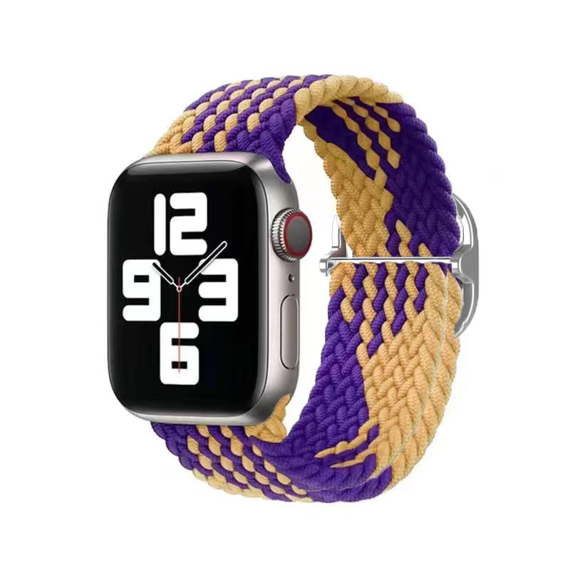 Плетеная петля Solo для Apple Watch Band 44 мм, 40 мм, 45 мм, 41 мм, 49 мм, 42 мм, 38 мм, эластичный браслет IWatch Series 7, 3 SE, 6, 8, ультра-ремешок для ремешка для наручных часов