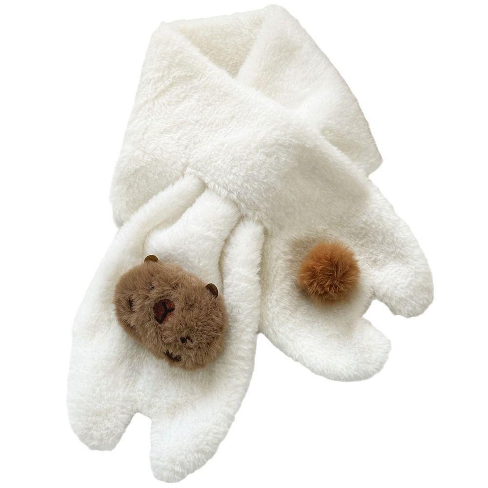 Capybara Neckerchief Wrap Cartoon Gloves Cute Neck Warmer Winter