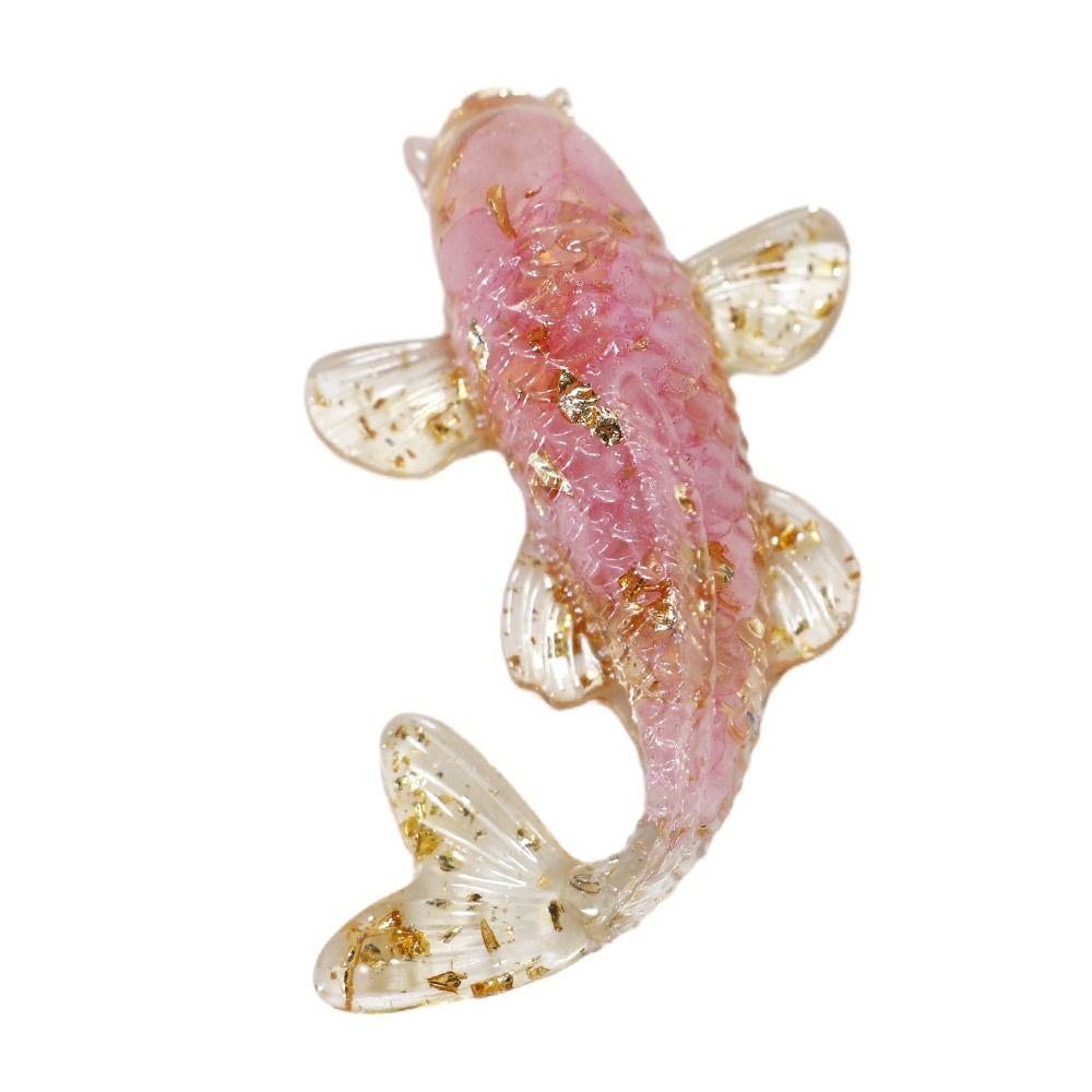 Resin Epoxy Crystal Gravel Carp Ornament Home Decoration Crystal Fish Figure Home