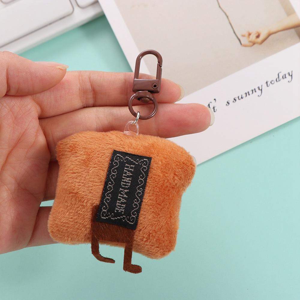 Toast Bread Cute Key Chain Keychain Bread Keyring Plush Bread Keychain  Backpack Pendant