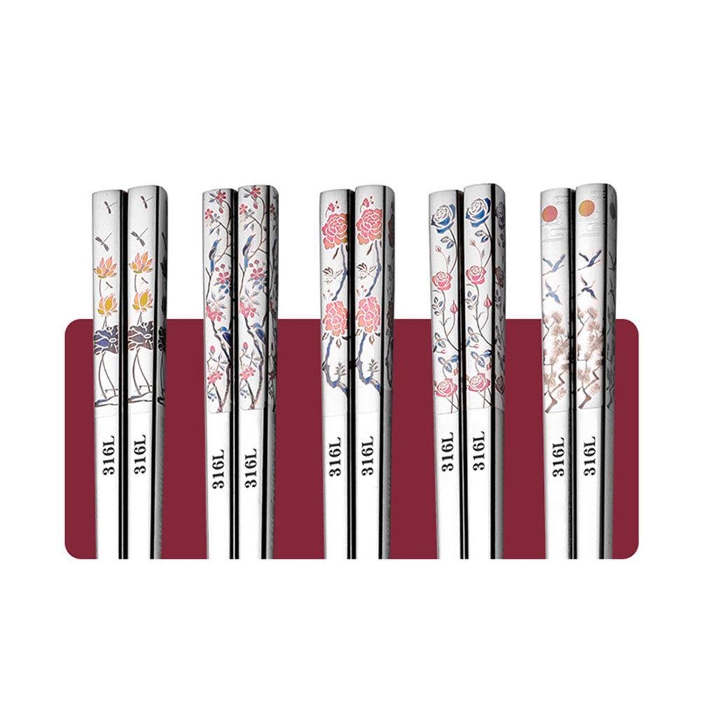 Chinese Style Cherry Blossom Dining Bar Healthy Chopsticks Kitchen Tools Tableware Kitchenware