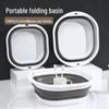 Портативная утолщенная складная квадратная раковина – прочный пластиковый поднос для домашнего хозяйства, рыболовных снастей, использования в общежитии