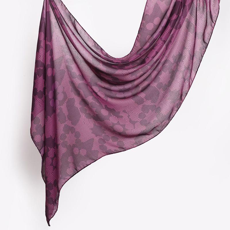 Watercolour Floral Printed Modal Breathable Light Weight Soft Cotton Rayon Viscose Woven Modal Muslim Women Shawl Hijab Scarf