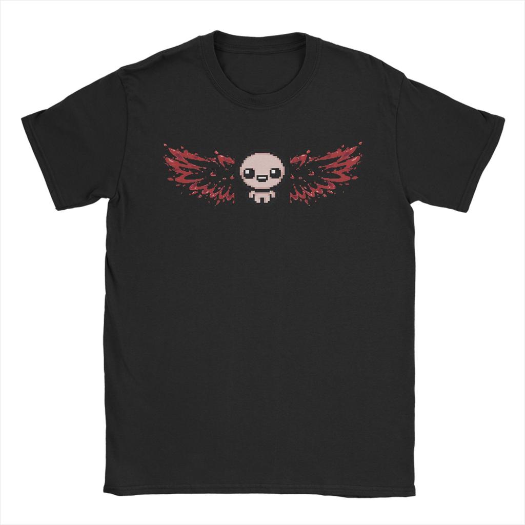 Унисекс Футболка Blood Angel Happy Isaac Хлопковая Одежда Смешная Футболка с Коротким Рукавом с Круглым Вырезом Печатная Футболка