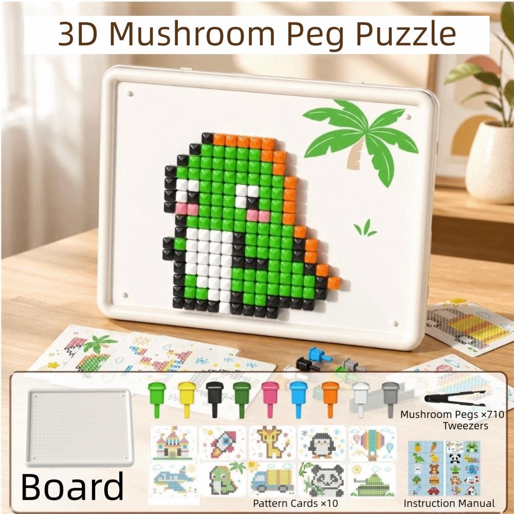 Montessori Concentration Children Puzzle Toy Large Particle Building Blocks Girls
