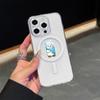 AC102 Рождественские С Новым Годом Magsafe Прозрачные Чехлы для Samsung S23 S24 Ultra S21 FE iPhone 16 13 Pro Max XR Магнитная Беспроводная Зарядка Задняя Крышка