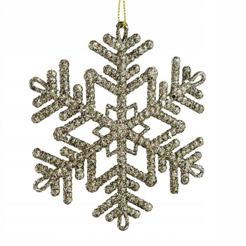 Openwork Snowflake Pendant - Champagne