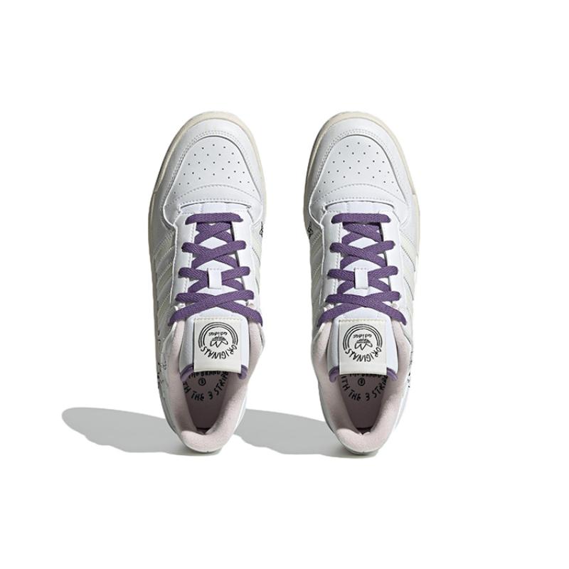 adidas Кроссовки Originals Forum Low Cl 'Белый Фиолетовый' IE2121