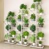 4/5/6 Tier Iron Metal Plant Stand Flower Pot Rack Outdoor Indoor Display Shelf Holder Home Decor Balcony Flower Pot Storage Rack