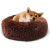 40-80 см круглая кровать для домашних животных для большой собаки, супер мягкая кровать для кошки, длинный плюшевый домик для собаки среднего размера, зимняя теплая спальная кровать