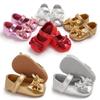 Spring Summer and Autumn 0-1 Year Old Girl Baby Shoes Soft Bottom PU Princess Shoes Newborn Baby Toddler Shoes