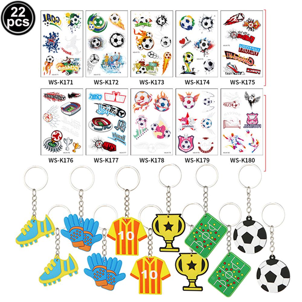Football Luminous Tattoos For Kids Soccer Ball Temporary Tattoo Sticker Glow In The Dark Tattoo Football Birthday Party Supplies